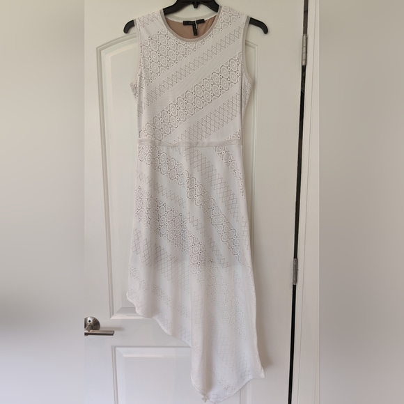 BCBG Tracie Asymmetrical White Dress - Picture 11 of 11